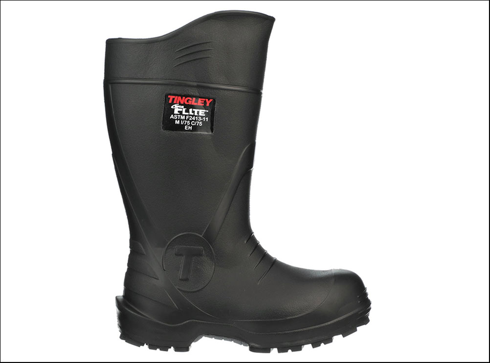 Tingley’s Flite® safety boots include both a composite toe and a nitrile sole. | Photo courtesy of Tingley